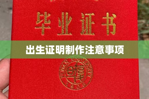 庆城出生证明制作注意事项